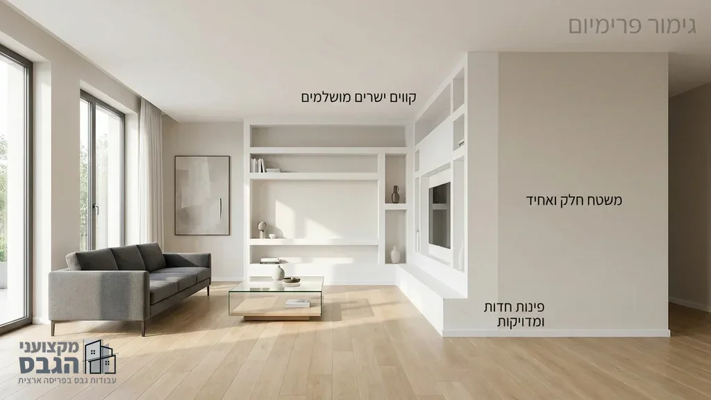 עבודות גבס ברמת גימור גבוהה ומוקפדת